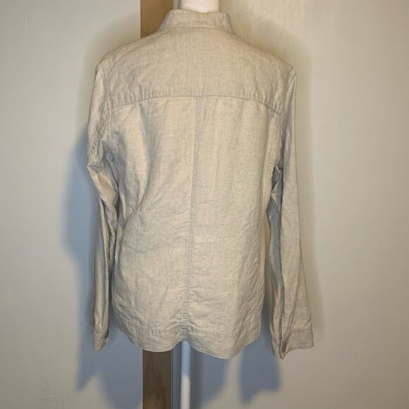 Sigrid Olsen SOBlue beige linen jacket size S - Picture 4 of 11